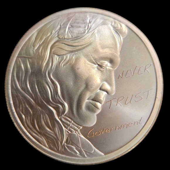 2018 Silver Shield Copper Round 1 AVDP Oz .999 Fine CU Never Trust Govt Lot of 5 - Picture 1 of 4